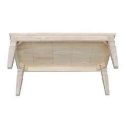Java 48 in. Unfinished Large Rectangle Wood Coffee Table by International Concepts -International Concepts Sales unfinished international concepts coffee tables ot 60c 1d 1000