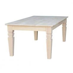 Java 48 in. Unfinished Large Rectangle Wood Coffee Table by International Concepts -International Concepts Sales unfinished international concepts coffee tables ot 60c 1f 1000