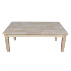 42 in. Unfinished Large Rectangle Wood Coffee Table by International Concepts -International Concepts Sales unfinished international concepts coffee tables ot 9tc 1f 1000