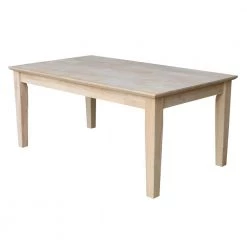 42 in. Unfinished Large Rectangle Wood Coffee Table by International Concepts -International Concepts Sales unfinished international concepts coffee tables ot 9tc 31 1000