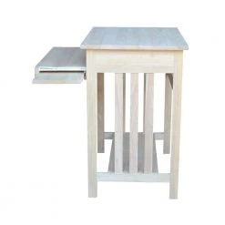 27 in. Rectangular Unfinished Computer Desk with Keyboard Tray by International Concepts -International Concepts Sales unfinished international concepts computer desks 273 77 1000