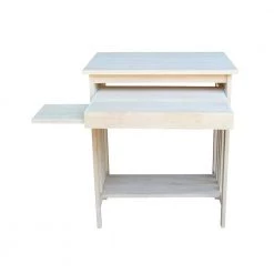 27 in. Rectangular Unfinished Computer Desk with Keyboard Tray by International Concepts -International Concepts Sales unfinished international concepts computer desks 273 c3 1000