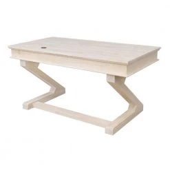 60 in. Rectangular Unfinished 3 Drawer Computer Desk with Solid Wood Material by International Concepts -International Concepts Sales unfinished international concepts computer desks k of64t 64z 66 1000