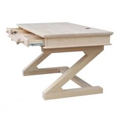 60 in. Rectangular Unfinished 3 Drawer Computer Desk with Solid Wood Material by International Concepts -International Concepts Sales unfinished international concepts computer desks k of64t 64z c3 1000