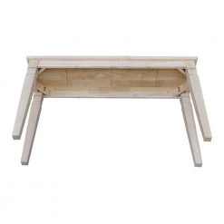 Java 52 in. Unfinished Standard Rectangle Wood Console Table by International Concepts -International Concepts Sales unfinished international concepts console tables ot 60s 1d 1000