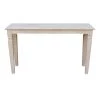 Java 52 in. Unfinished Standard Rectangle Wood Console Table by International Concepts