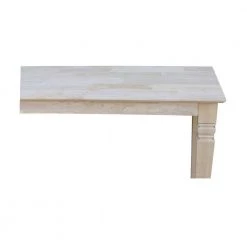 Java 52 in. Unfinished Standard Rectangle Wood Console Table by International Concepts -International Concepts Sales unfinished international concepts console tables ot 60s fa 1000