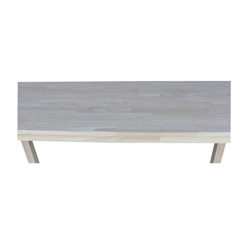 Solano 48 in. Unfinished Standard Rectangle Wood Console Table with Storage by International Concepts 3 Solano 48 in. Unfinished Standard Rectangle Wood Console Table with Storage by International Concepts - Image 3