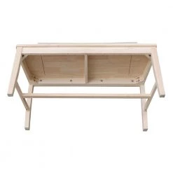 Unfinished Wood 42 in. W x 22.4 in. D x 40.4 in H Ava Bench by International Concepts -International Concepts Sales unfinished international concepts dining benches be 13 1d 1000