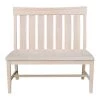 Unfinished Wood 42 in. W x 22.4 in. D x 40.4 in H Ava Bench by International Concepts