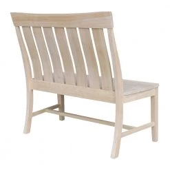 Unfinished Wood 42 in. W x 22.4 in. D x 40.4 in H Ava Bench by International Concepts -International Concepts Sales unfinished international concepts dining benches be 13 66 1000