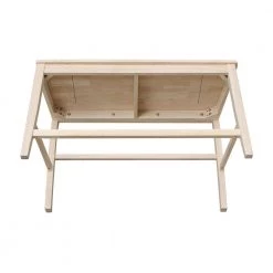 Unfinished Ava 42 in. W Solid Wood Counter-height Bench by International Concepts 11 Unfinished Ava 42 in. W Solid Wood Counter-height Bench by International Concepts -International Concepts Sales unfinished international concepts dining benches be 132 1d 1000