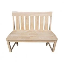 Unfinished Ava 42 in. W Solid Wood Counter-height Bench by International Concepts 10 Unfinished Ava 42 in. W Solid Wood Counter-height Bench by International Concepts -International Concepts Sales unfinished international concepts dining benches be 132 a0 1000