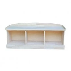 Unfinished Storage Bench by International Concepts