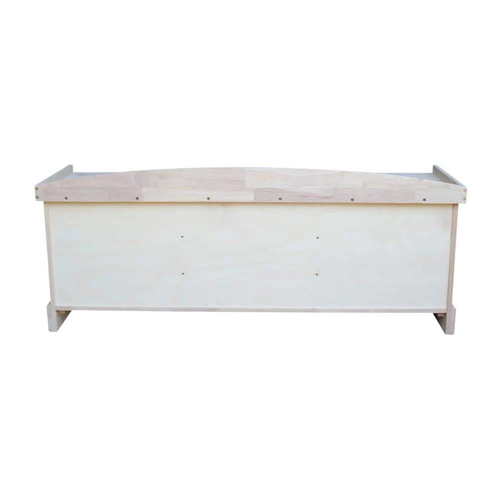 Unfinished Storage Bench by International Concepts 6 Unfinished Storage Bench by International Concepts - Image 6