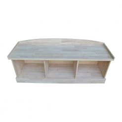 Unfinished Storage Bench by International Concepts 11 Unfinished Storage Bench by International Concepts -International Concepts Sales unfinished international concepts dining benches be 150 a0 1000