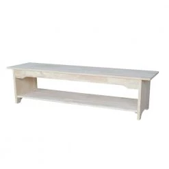 Unfinished Storage Bench by International Concepts