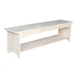 Unfinished Storage Bench by International Concepts -International Concepts Sales unfinished international concepts dining benches be 60 c3 1000