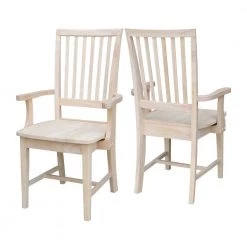 Unfinished Wood Mission Side Chair by International Concepts -International Concepts Sales unfinished international concepts dining chairs 265a 4f 1000