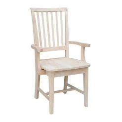 Unfinished Wood Mission Side Chair by International Concepts