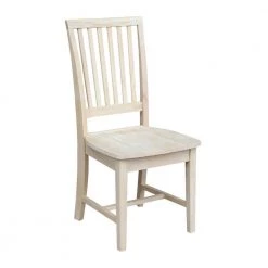 Unfinished Wood Mission Dining Chair (Set of 2) by International Concepts -International Concepts Sales unfinished international concepts dining chairs 265p 4f 1000