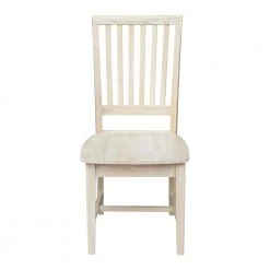 Unfinished Wood Mission Dining Chair (Set of 2) by International Concepts