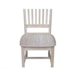 Unfinished Wood Mission Dining Chair (Set of 2) by International Concepts -International Concepts Sales unfinished international concepts dining chairs 265p a0 1000