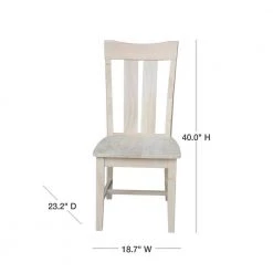 Ava Unfinished Steambent Dining Chair (Set of 2) by International Concepts -International Concepts Sales unfinished international concepts dining chairs c 13p 40 1000