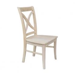 Unfinished Wood X-Back Dining Chair (Set of 2) by International Concepts -International Concepts Sales unfinished international concepts dining chairs c 14p fa 1000
