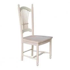 Unfinished Wood Sheaf Back Dining Chair (Set of 2) by International Concepts -International Concepts Sales unfinished international concepts dining chairs c 1602p 1f 1000