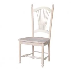 Unfinished Wood Sheaf Back Dining Chair (Set of 2) by International Concepts -International Concepts Sales unfinished international concepts dining chairs c 1602p 4f 1000