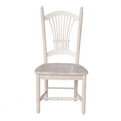 Unfinished Wood Sheaf Back Dining Chair (Set of 2) by International Concepts -International Concepts Sales unfinished international concepts dining chairs c 1602p c3 1000