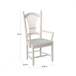 Unfinished Wood Sheaf Back Dining Chair by International Concepts -International Concepts Sales unfinished international concepts dining chairs c 1622 40 1000