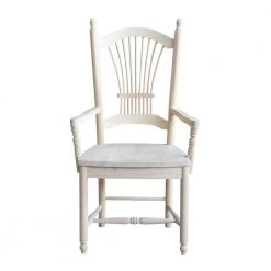Unfinished Wood Sheaf Back Dining Chair by International Concepts