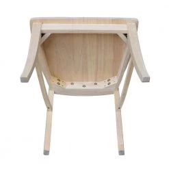 Verona Unfinished Wood Dining Chair (Set of 2) by International Concepts -International Concepts Sales unfinished international concepts dining chairs c 170p 1d 1000