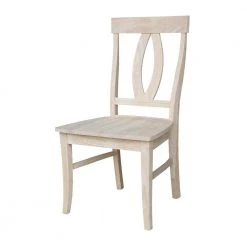 Verona Unfinished Wood Dining Chair (Set of 2) by International Concepts -International Concepts Sales unfinished international concepts dining chairs c 170p 4f 1000