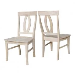 Verona Unfinished Wood Dining Chair (Set of 2) by International Concepts -International Concepts Sales unfinished international concepts dining chairs c 170p 76 1000