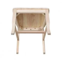 Unfinished Wood Double X-Back Dining Chair (Set of 2) by International Concepts -International Concepts Sales unfinished international concepts dining chairs c 20p 1d 1000