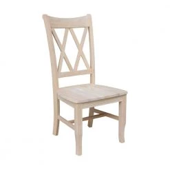 Unfinished Wood Double X-Back Dining Chair (Set of 2) by International Concepts -International Concepts Sales unfinished international concepts dining chairs c 20p 4f 1000