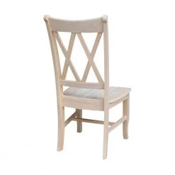 Unfinished Wood Double X-Back Dining Chair (Set of 2) by International Concepts -International Concepts Sales unfinished international concepts dining chairs c 20p 66 1000
