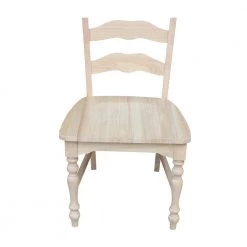 Maine Unfinished Wood Ladder Back Dining Chair (Set of 2) by International Concepts -International Concepts Sales unfinished international concepts dining chairs c 2170p a0 1000