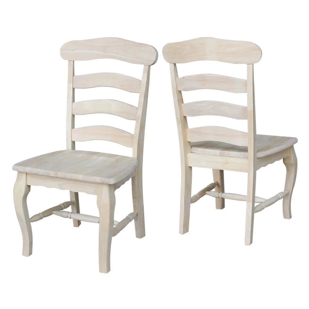 Unfinished Wood Dining Chair (Set of 2) by International Concepts 9 Unfinished Wood Dining Chair (Set of 2) by International Concepts - Image 9