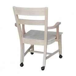 Unfinished Wood Mobile Dining Chair by International Concepts 16 Unfinished Wood Mobile Dining Chair by International Concepts -International Concepts Sales unfinished international concepts dining chairs c 226 66 1000