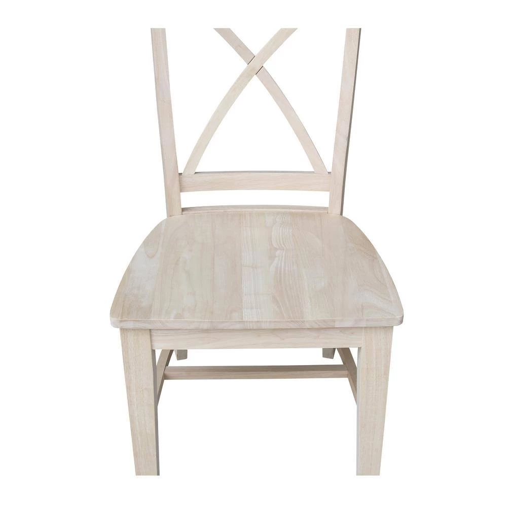 Ready to Finish Tall X Back Dining Chair (Set of 2) by International Concepts 6 Ready to Finish Tall X Back Dining Chair (Set of 2) by International Concepts - Image 6