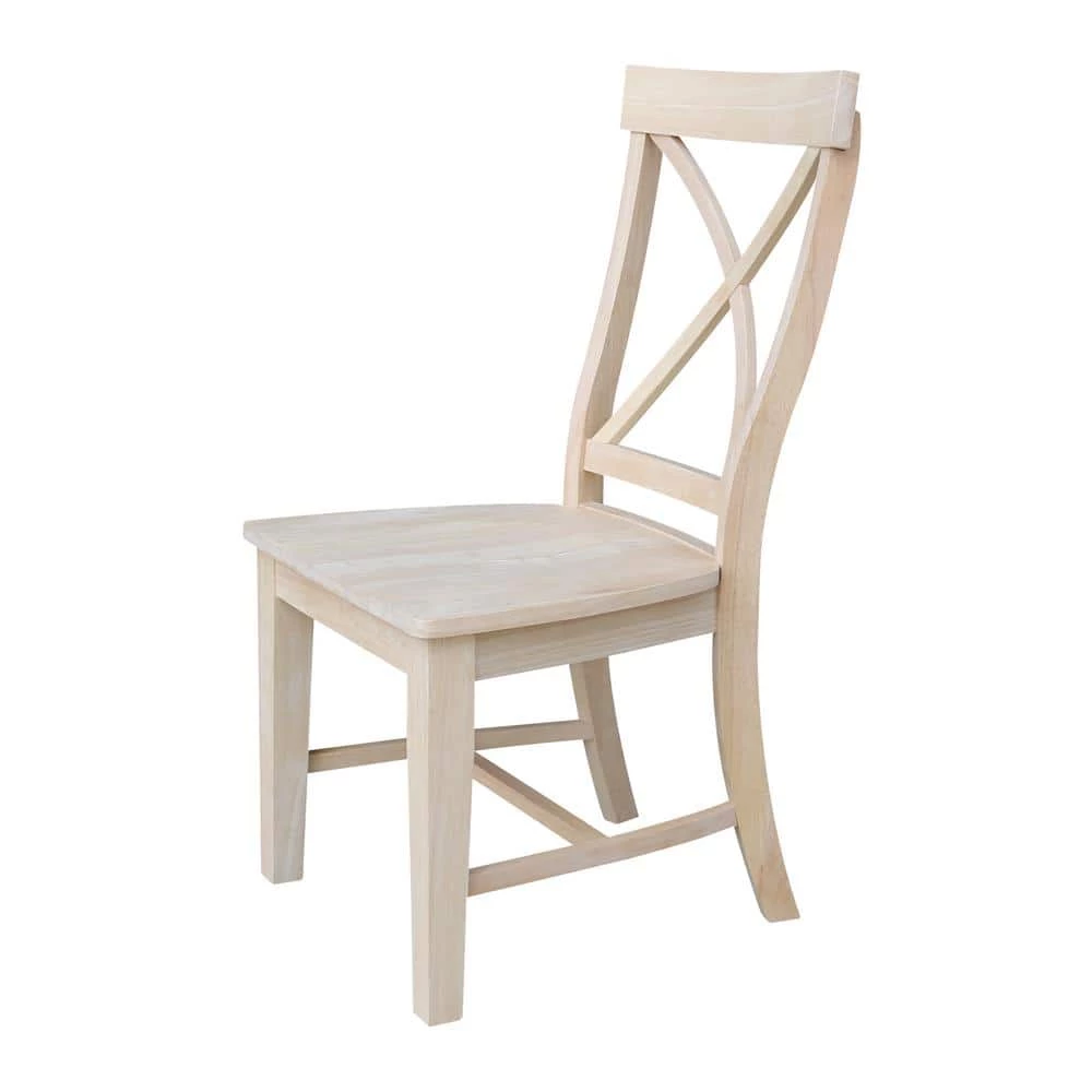 Ready to Finish Tall X Back Dining Chair (Set of 2) by International Concepts 2 Ready to Finish Tall X Back Dining Chair (Set of 2) by International Concepts - Image 2