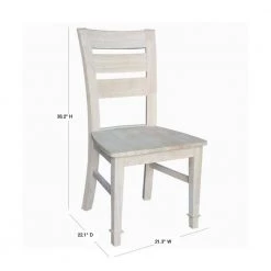 Tuscany Unfinished Wood Side Chair (Set of 2) by International Concepts 15 Tuscany Unfinished Wood Side Chair (Set of 2) by International Concepts -International Concepts Sales unfinished international concepts dining chairs c 29p 40 1000