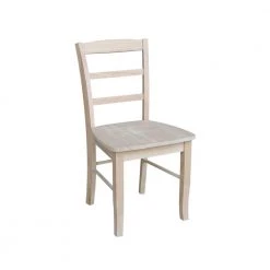 Unfinished Madrid Ladderback Dining Chairs (Set of 2) by International Concepts -International Concepts Sales unfinished international concepts dining chairs c 2p 31 1000