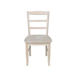 Unfinished Madrid Ladderback Dining Chairs (Set of 2) by International Concepts -International Concepts Sales unfinished international concepts dining chairs c 2p 76 1000