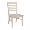Roma Unfinished Wood Ladder Back Dining Chair (Set of 2) by International Concepts