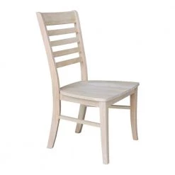 Roma Unfinished Wood Ladder Back Dining Chair (Set of 2) by International Concepts -International Concepts Sales unfinished international concepts dining chairs c 310p 77 1000
